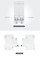 TOMZN TOB7Z 2P DC 1000V Solar Mini Circuit Breaker 3A 6A 10A 16A 20A 25A 32A 40A 50A 63A DC MCB for PV System MCB 35mm Din Rail