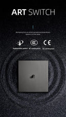 Wall Light Stainless Steel Panel Toggle Switch Vintage Lighting Switch Gray 1-4 Gang 2 Way for Home Improvement