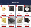 Wall Light Stainless Steel Panel Toggle Switch Vintage Lighting Switch Gray 1-4 Gang 2 Way for Home Improvement