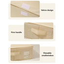 Bedding Sheet Storage Box Foldable Dustproof Stackable Space Saving Closet for Travel Bedding Quilts Towels Clothing Organizer