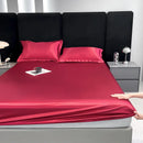 Bedroom Summer Bedsheets Satin Cooling Dubble Quilt Cover Bedsheets Pillowcase Luxury Roupa De Cama Casal Korean Bedding Set