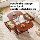 Living Room Coffee Tables Mobile Hotel Small Trolley Balcony Folding Side Table Auxiliary Lounge Center Furniture For Rooms