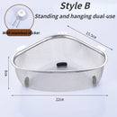 Kitchen Sink Drain Basket Stainless Steel Triangle Food Vegetables Peel Egg Filter Storage Organizer Kitchen Shelf Rack Drainier