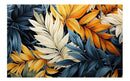 Custom 3D Photo Mural Paper Large Feather Leaves Bright Color Retro Wallpaper Bedroom Living Room Wall Decor Home Improvement