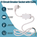 FI Circuit Breaker Socket Residual Current Circuit Breaker Plug With Cable,Personal Protection Adapter EU Plug