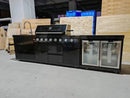 Customized Outdoor Kitchen with Granite Garden Stainless Waterproof Heavy Duty Full Set Kitchen Gas BBQ Grill Cabinet Frame