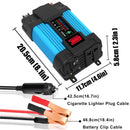 6000W Power Inverter 12V to 220V 110V Modified Sine Wave Fast Charging Voltage Converter with USB Ports & Universal Socket