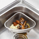 Kitchen Sink Drain Basket Stainless Steel Triangle Food Vegetables Peel Egg Filter Storage Organizer Kitchen Shelf Rack Drainier