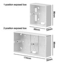 PVC Home Improvement On-Wall Mount Switch  Box Wall Surface Junction Box External Mounting Box 86 Type