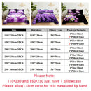 Purple Bedding Set Bed Sheet Linens Pillow Case Queen King Size Lanvender Butteryfly for Bedroom Soft Twin Full Single Double