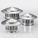 304 Stainles Steel Chimney Cap Exhaust Chimney Cap Exterior Wall Fresh Air Outlet Roof Pipe Exhaust Hood Home Improvement