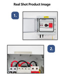 1 in 1 out HA DC1000V Solar Photovoltaic PV Combiner Box With Lightning Protection 32A Fuse MCB SPD Waterproof IP65 Distribution
