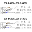 Diffuse Reflection Type Photoelectric Switch E3F-DS30C2/C4/P1/P2/Y1 Proximity Sensor Detection Range Adjustable