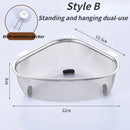 Kitchen Sink Drain Basket Stainless Steel Triangle Food Vegetables Peel Egg Filter Storage Organizer Kitchen Shelf Rack Drainier