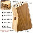 Kitchen Knife Block Creative Wood Knife Holder Kitchen Standing Storage Safely Stores Knives Universal Scissors Knife Holder