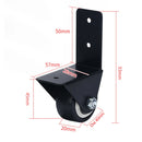 Furniture Caster L-Type Support Caster Silent Furniture Caster Load-Bearing 120kgCabinet Table Mounted Fixed Wheels Hardware