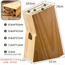 Kitchen Knife Block Creative Wood Knife Holder Kitchen Standing Storage Safely Stores Knives Universal Scissors Knife Holder