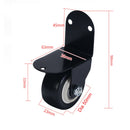 Furniture Caster L-Type Support Caster Silent Furniture Caster Load-Bearing 120kgCabinet Table Mounted Fixed Wheels Hardware