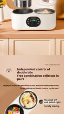 Double Gallbladder Electric Rice Cooker Multifunctional Fully Automatic Intelligent Hot Pot Steamer