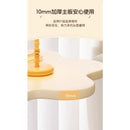 A few cream windblown hair and a few small coffee tables in the living room, a small dining table in the home, a small apartment