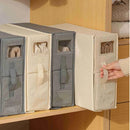 Bedding Sheet Storage Box Foldable Dustproof Stackable Space Saving Closet for Travel Bedding Quilts Towels Clothing Organizer