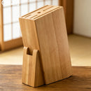 Kitchen Knife Block Creative Wood Knife Holder Kitchen Standing Storage Safely Stores Knives Universal Scissors Knife Holder