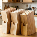 Kitchen Knife Block Creative Wood Knife Holder Kitchen Standing Storage Safely Stores Knives Universal Scissors Knife Holder