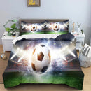 Football Bedding Set, Microfibre Duvet Cover 135 x 200 cm, Children's Bedding Set for Boys and Teenagers