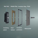 Wall Light Stainless Steel Panel Toggle Switch Vintage Lighting Switch Gray 1-4 Gang 2 Way for Home Improvement