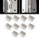 10PCS Wooden  Box Hinge Tri-Fold Right Angle 4-Hole  Hinge Hardware Home Improvement Spare Parts  Cabinet Door Furniture Fitting
