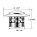 304 Stainles Steel Chimney Cap Exhaust Chimney Cap Exterior Wall Fresh Air Outlet Roof Pipe Exhaust Hood Home Improvement