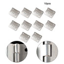 10PCS Wooden  Box Hinge Tri-Fold Right Angle 4-Hole  Hinge Hardware Home Improvement Spare Parts  Cabinet Door Furniture Fitting