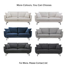 Furniture White Living Room 2 Seater Modern Nordic Scandinavian Upholstery Small Comfy High Quality