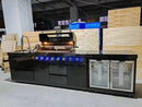 Customized Outdoor Kitchen with Granite Garden Stainless Waterproof Heavy Duty Full Set Kitchen Gas BBQ Grill Cabinet Frame