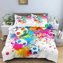 Football Bedding Set, Microfibre Duvet Cover 135 x 200 cm, Children's Bedding Set for Boys and Teenagers