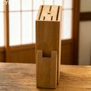 Kitchen Knife Block Creative Wood Knife Holder Kitchen Standing Storage Safely Stores Knives Universal Scissors Knife Holder