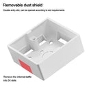 PVC Home Improvement On-Wall Mount Switch  Box Wall Surface Junction Box External Mounting Box 86 Type
