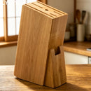 Kitchen Knife Block Creative Wood Knife Holder Kitchen Standing Storage Safely Stores Knives Universal Scissors Knife Holder