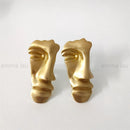 Modern Portrait Art Furniture Handles Drawer Door Knobs Brass Wardrobe Cupbaord Cabinet Pulls For Kitchen Shoe Closet Knob Diy