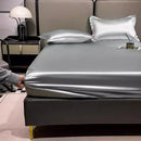 Bedroom Summer Bedsheets Satin Cooling Dubble Quilt Cover Bedsheets Pillowcase Luxury Roupa De Cama Casal Korean Bedding Set