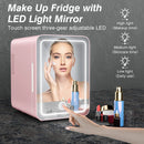 4L Makeup Mini Fridge for Bedroom Car Office & Dorm Cooler & Warmer Portable Small Refrigerator for Cosmetics, Skin Care