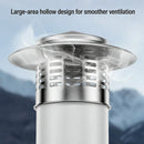 304 Stainles Steel Chimney Cap Exhaust Chimney Cap Exterior Wall Fresh Air Outlet Roof Pipe Exhaust Hood Home Improvement
