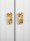 Modern Portrait Art Furniture Handles Drawer Door Knobs Brass Wardrobe Cupbaord Cabinet Pulls For Kitchen Shoe Closet Knob Diy
