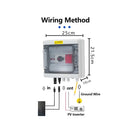1 in 1 out HA DC1000V Solar Photovoltaic PV Combiner Box With Lightning Protection 32A Fuse MCB SPD Waterproof IP65 Distribution