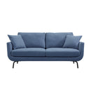 Furniture White Living Room 2 Seater Modern Nordic Scandinavian Upholstery Small Comfy High Quality