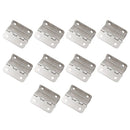 10PCS Wooden  Box Hinge Tri-Fold Right Angle 4-Hole  Hinge Hardware Home Improvement Spare Parts  Cabinet Door Furniture Fitting