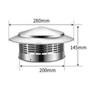 304 Stainles Steel Chimney Cap Exhaust Chimney Cap Exterior Wall Fresh Air Outlet Roof Pipe Exhaust Hood Home Improvement