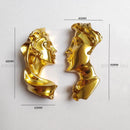 Modern Portrait Art Furniture Handles Drawer Door Knobs Brass Wardrobe Cupbaord Cabinet Pulls For Kitchen Shoe Closet Knob Diy