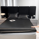 Bedroom Summer Bedsheets Satin Cooling Dubble Quilt Cover Bedsheets Pillowcase Luxury Roupa De Cama Casal Korean Bedding Set