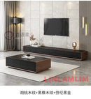 Modern White Living Room Furniture Set, Coffee Table and TV Stand with Storage Cabinets, Contemporary Entertainment Center Set